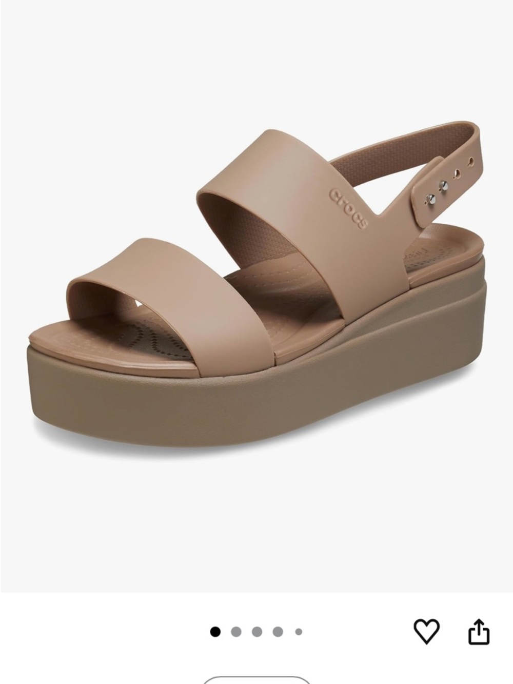 Crocs Brooklyn Platform Sandal - Taupe